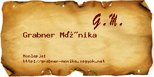 Grabner Mónika névjegykártya